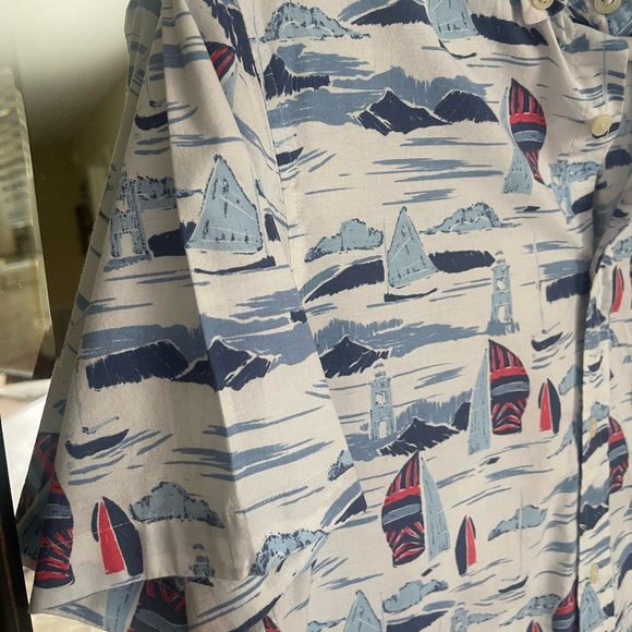 Vineyard Vines Shirt Mens Small Classic Fit Murray Button Down Sailboat Nautical - Picture 2 of 8